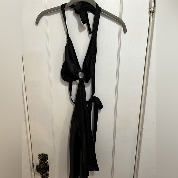 PEPPERMAYO Halter Style Mini Dress Little Black Dress - Picture 2 of 11